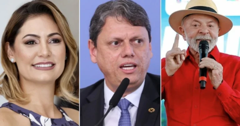 pesquisa aponta Lula atrás de Bolsonaro, Tarcísio e Michelle