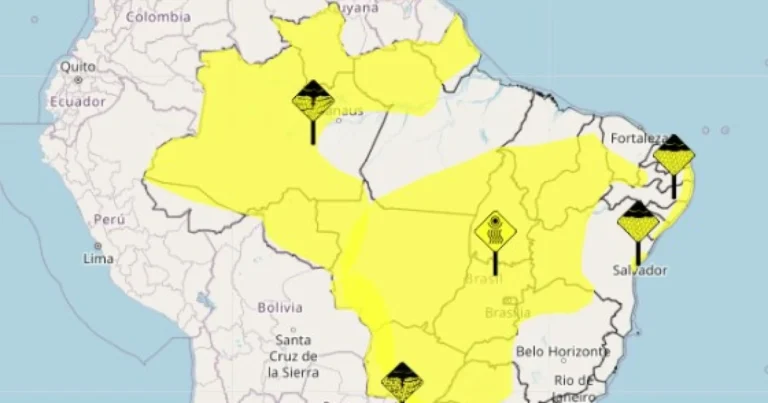 Setembro começa com alerta de chuva forte e tempestade em 17 estados do Brasil