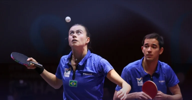 Calderano e Bruna Takahashi estreiam com vitória nas duplas mistas do Pan-Americano